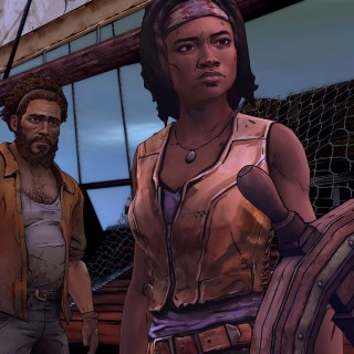 Michonne on the ship